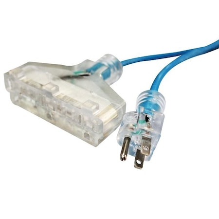 Atd Tools SJTW Extension Cord, 14 AWG, Indoor/Outdoor, 14/3, 3 Outlets, 50 ft 8009